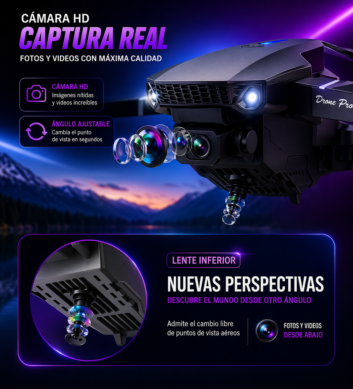 Dron Camara 4k Ultra Pro Max Drone