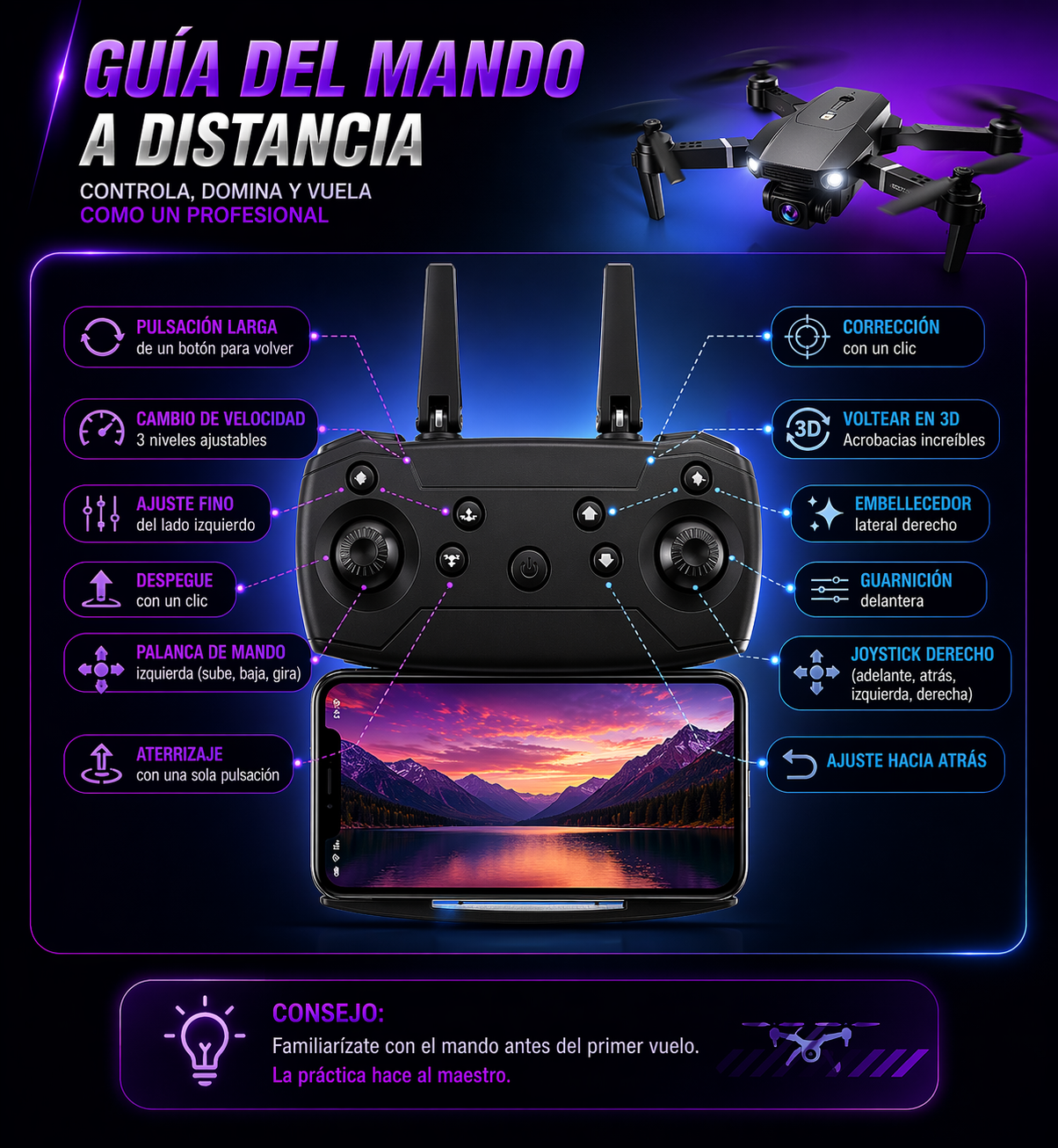 Dron Camara 4k Ultra Pro Max Drone