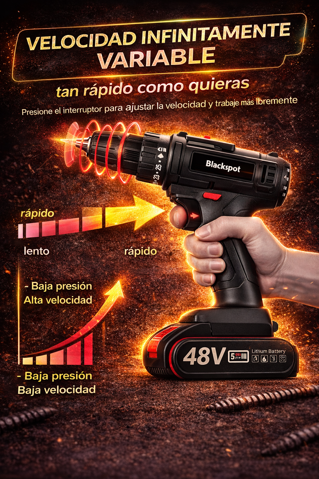 Kit combinado de taladro eléctrico inalámbrico