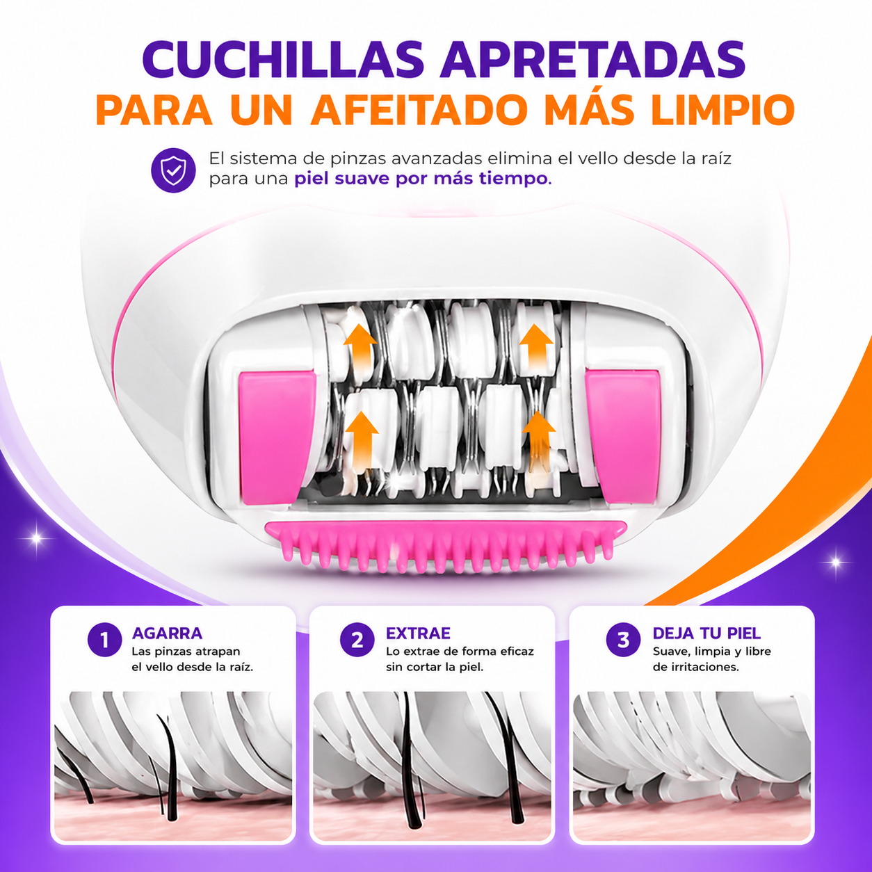 Depiladora Corporal Femenina Recargable
